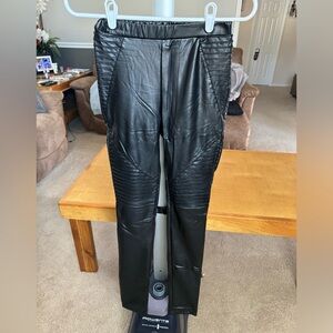 Black Faux Leather Pants SIZE S